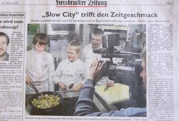 Hersbrucker Zeitung über die einladende Wirkung der Slow City-Berichtswelle