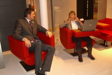 Möbelmesse Köln: Jori Chillap Laptopsessel