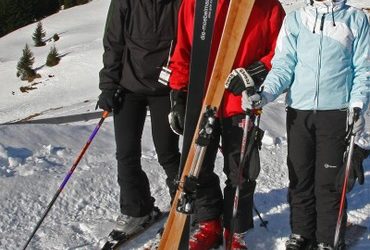 Holzski mit fränkischem Apfelbaum von Klaus Mayr getestet