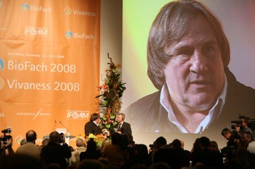 Biofach-Eröffnung mit Gérard Depardieu