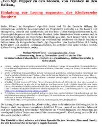 Lesung von Stefan Pürner am 27.11.in Schwabach