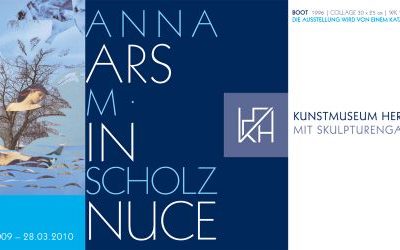 Einladung zur Einzel-Ausstellung ARS IN NUCE von Anna M. Scholz im Kunstmuseum Hersbruck