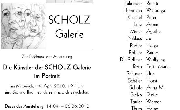 Einladung zu 15 Jahre SCHOLZ-Galerie