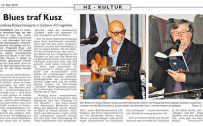 Christine Stubenvoll in der Hersbrucker Zeitung über Blues und Kusz während der Wersktatt-Tage