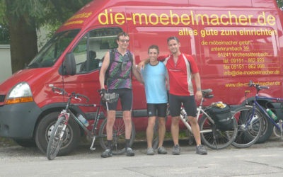 Kollegiale Radltour mit Montage