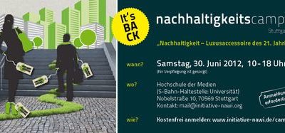 Nachhaltigkeitscamp am 30.6. in Stuttgart