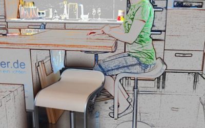 Tresenhocker Lem wegen Falschlieferung im Sonderangebot