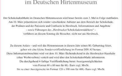 Schokomarkt im Hersbrucker Hirtenmuseum – süße Unterstützung für unsere Heimat