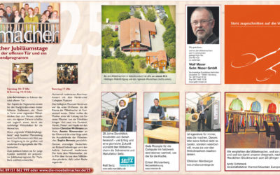 Dank an alle Gratulanten, die uns diese Zeitungsbeilage ermöglichten