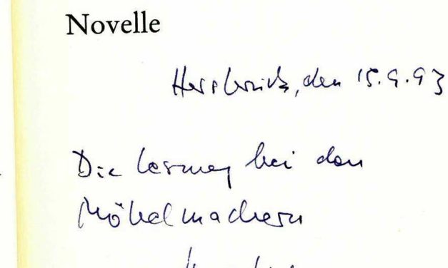 Uwe Timm liest im Literaturarchiv Sulzbach Rosenberg aus dem neuen Roman „Vogelweide“