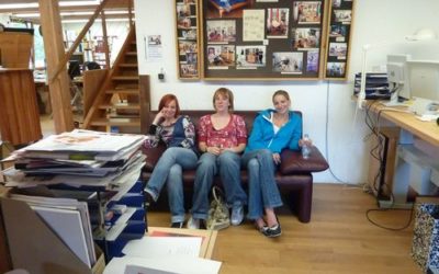 Unsere Ausstellung, die Werkstatt und das regionale Musterhaus zur Abwechslung mal als Englischkurs