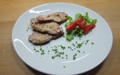 Kochende Kunden: Bernd Müller und der Sous Vide gegarte Spanferkelrücken