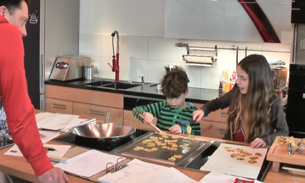 Wenn coole Kinder von Kunden kochen