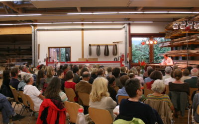 Das „Lösch-Papier“ der Buchhandlung Lösch mit der Einladung zur Lesung mit Christian Schüle