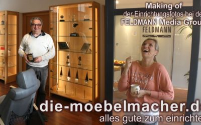 Feldmann Media Group genießt die Massivholzmöbel-Atmosphäre der Möbelmacher