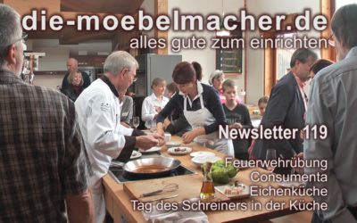 Newsletter 119:   Consumenta, Showküche, Sesselkonfigurator und Tag des Schreiners in der Küche