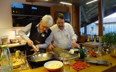 Kochworkshop im Mai anlässlich der Abholung des Weinflaschen-Schlüsselaufhängers
