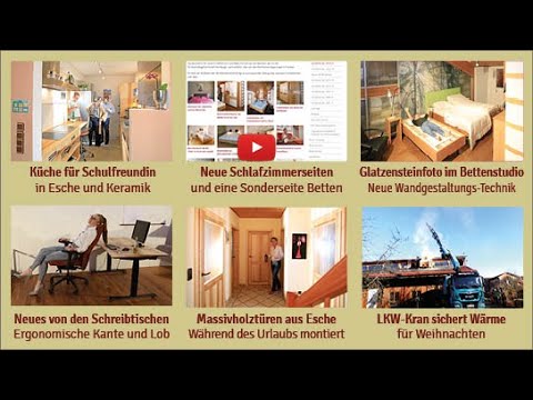 Newsletter 184: Rektorinnenküche, neue Schlafzi- und Bett-Webseiten, Foto auf Wand, Münchner Schreibtisch-Lob, 50 Jahre Grenzen des Wachstums