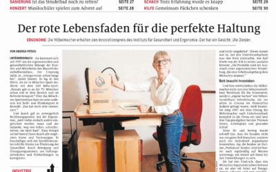 Ute Danzer im Presse-Portrait: „Der rote Lebensfaden für die perfekte Haltung – Innovationspreis Ergonomie 2023