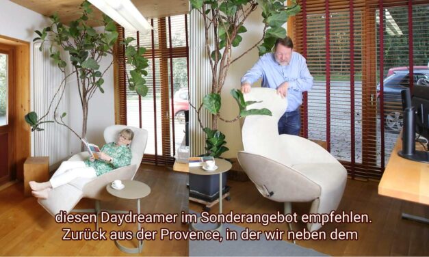 Newsletter 208: Tag der Küche am Sa.; 6 neue Küchen; Finalist beim Nachhaltigkeitspreis; Relax-Aktion; Consumenta; Sofa übrig;