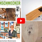 NL 217: Unsere Massivholzküchen im Feinschmecker; 4-Meter-Konferenztisch zum Kochen; 25 Jahre Musterhaus; Karpfen; Klappbetten; Chips vom Papst?