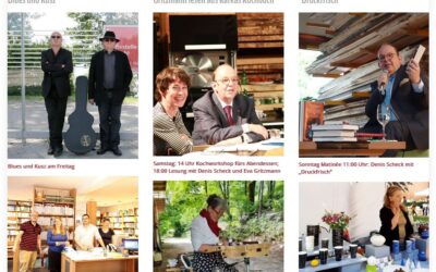 Schnapszahlnewsletter 222: Jetzt anmelden für die Werkstatt Tage 3.-5. Okt,: Blues und Kusz; Denis Scheck, Eva Gritzmann; Druckfrisch; Ute Plank, Angelika Krauß; Musikercouchtisch;